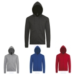 Sweat-shirt zippé à capuche 260 g/m²