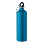 Bouteille acier inoxydable recyclé simple paroi 750 mL avec mousqueton 