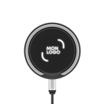 Chargeur à induction recylé MagSafe™ 15 W avec logo lumineux SCX®