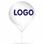 Ballon simple peau avec fond blanc et logo imprimé 