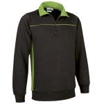 Sweat-shirt avec demi-zip bicolore 300 g/m²