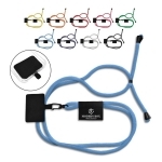 Lanyard cordon tour de cou porte téléphone à longueur ajustable