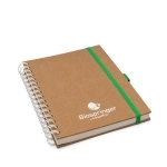 Bloc-notes écologique à reliure spirale kraft A5