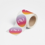 Sticker rond en rouleau Made in Europe