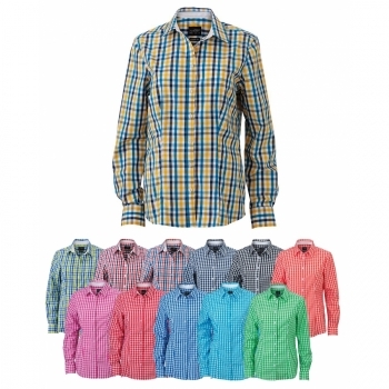 Chemise à carreaux coton 100g femme
