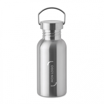 Bouteille 500 mL en acier inoxydable