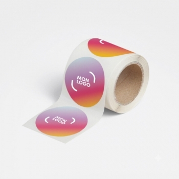 Sticker rond en rouleau Made in Europe